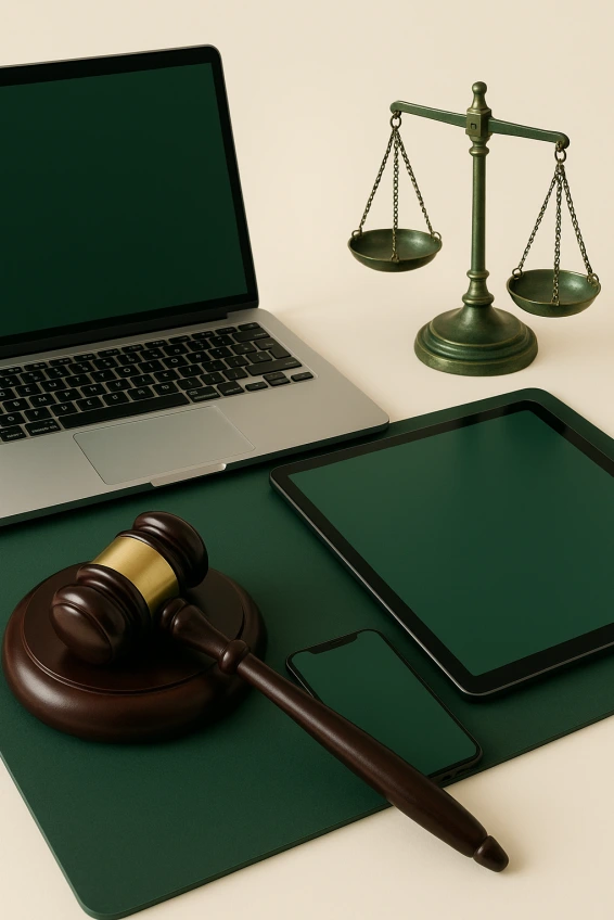 Law firm web design contact illustration